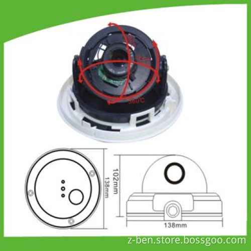 1/3-inch Color Sharp CCD 700TVL Vandal-proof IR Dome Camera with 3-DNR Function